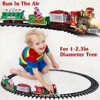 Train Set  Christmas Steam Train Kit Tree Surround Track Battery Operated With Sound Light
