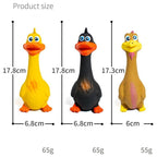 Latex Screaming Chicken Toys, Chew Toy for Dogs 3 pieces