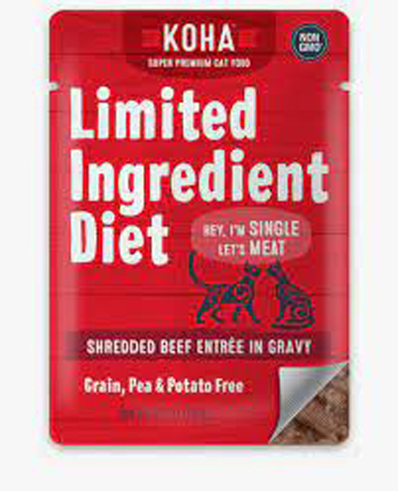 Koha Cat Limited Ingredient Grain Free Cat Food  2.8oz Pouch (Case of 24)
