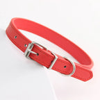 Colorful Leather Puppy Cat Collar