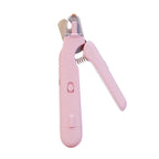 2 In 1 Pet Nail Clippers With Led Light Dog Cat