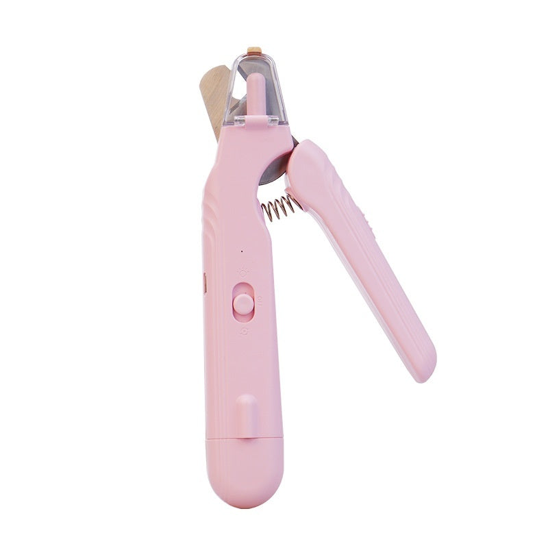 2 In 1 Pet Nail Clippers With Led Light Dog Cat