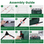 Waterproof Heated Cat House Outdoor Weatherproof Insulated Kitty Shelter for Feral Cat Heated-Chew Cord