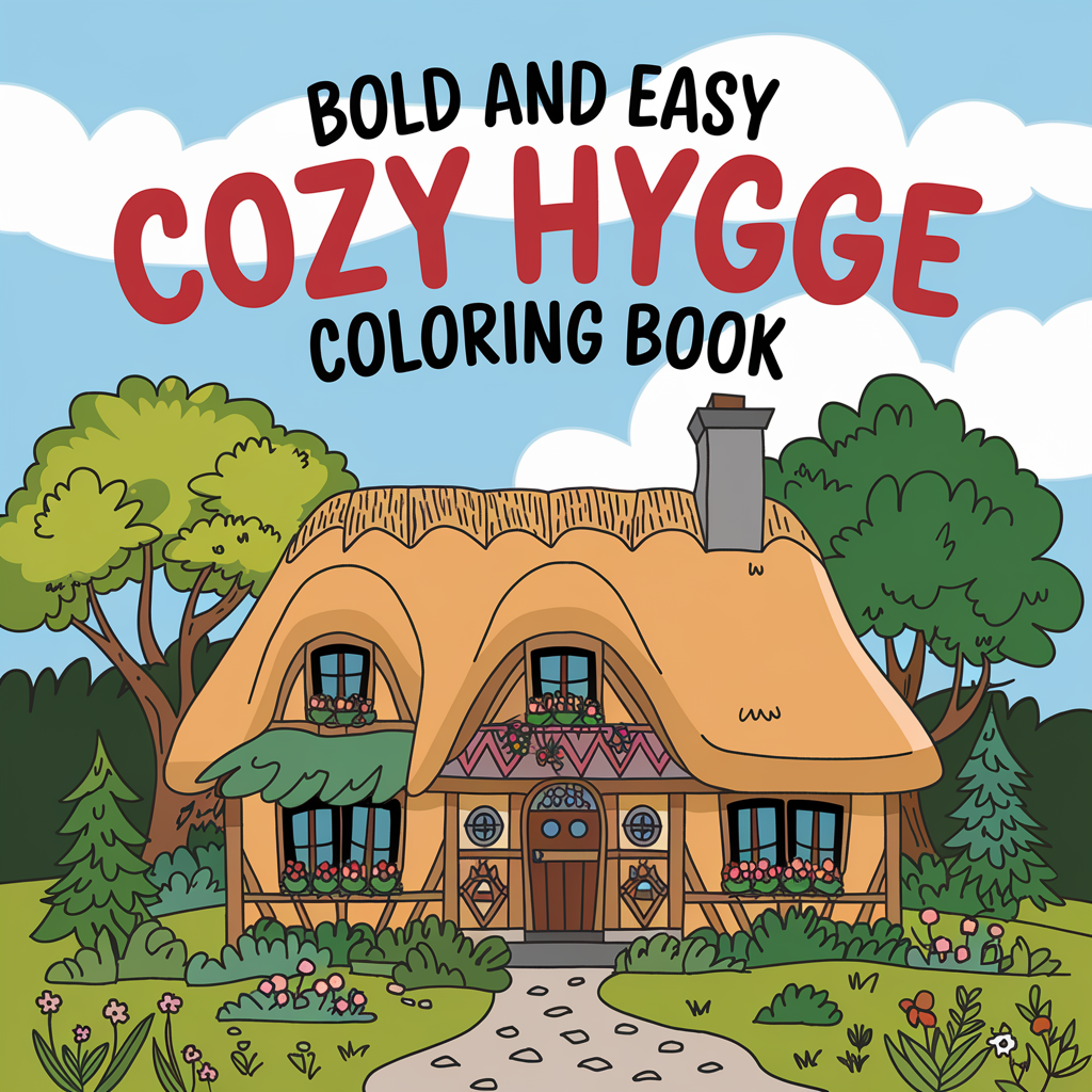 E-Coloring Book - Cozy Hygge Coloring Book
