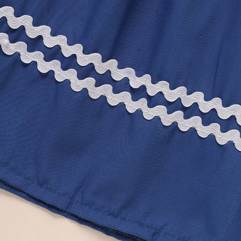 Toddler Infant Girl Christmas  Embroidery Short Sleeve Princess Party Dress Smocked Baby Girl Clothes