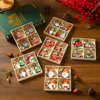 12 pcs Christmas Wooden Pendant Boxed Christmas Tree