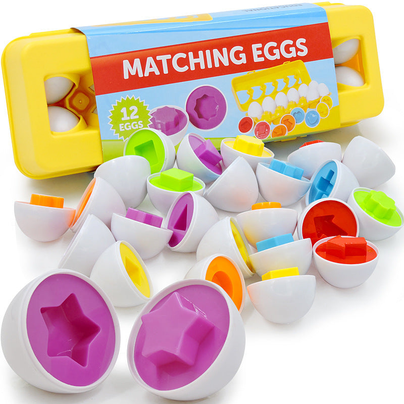 Egg Matching Toy Shape Matching Sorting Montessori Toys For Kids Children