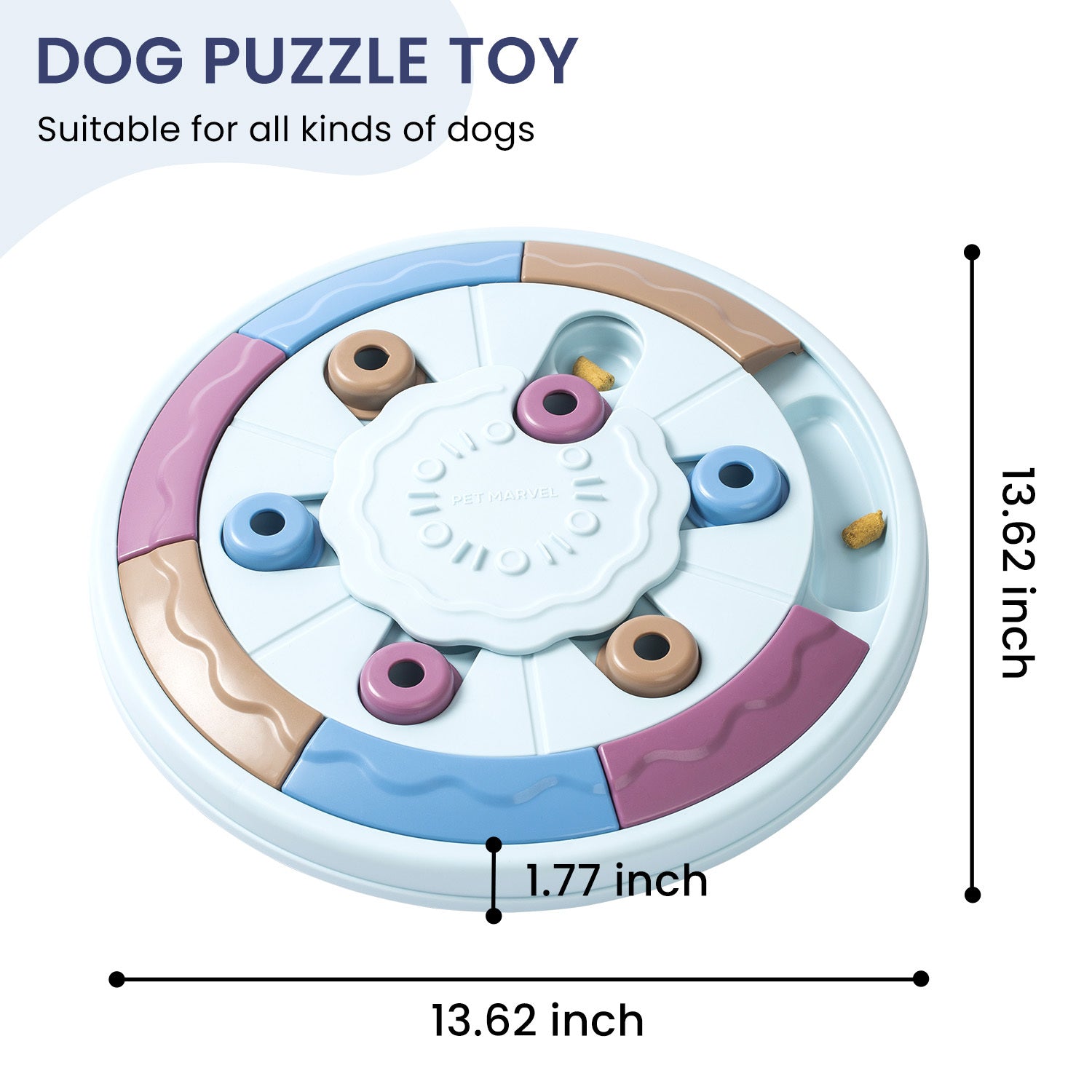 PETMARVEL Interactive Puzzle Feeder Game Dog Toy,