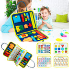 Busy Book Children's Busy Board Dressing And Buttoning Learning Toy --  Baby Early Education Preschool Sensory Learning Toy