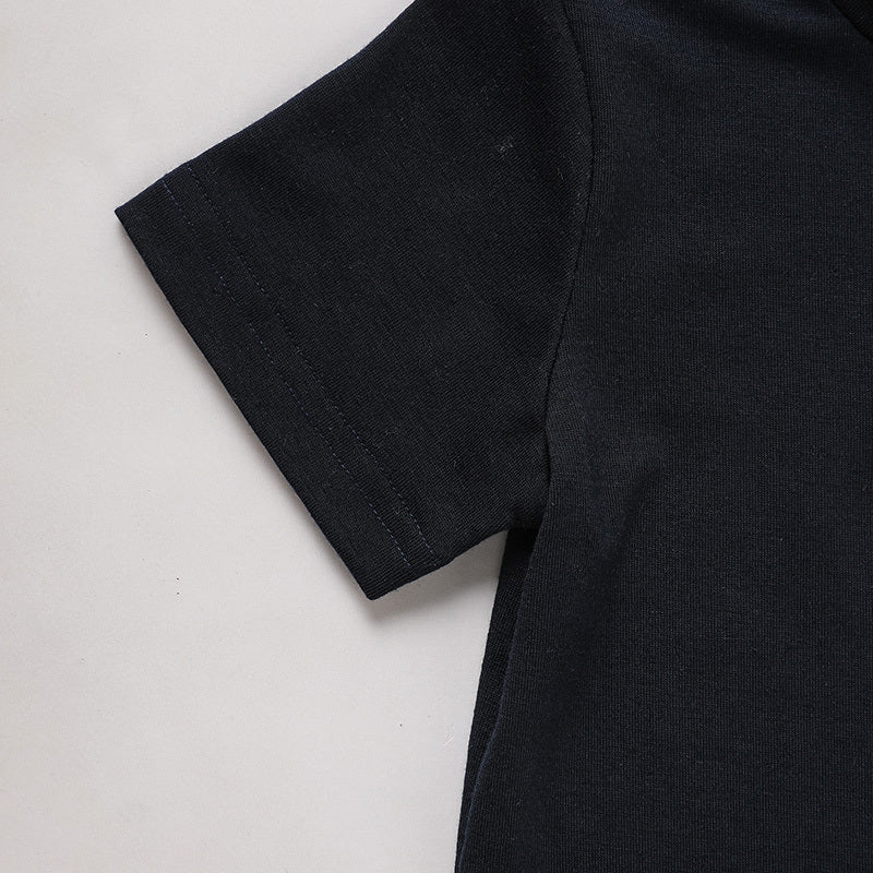 Toddler  Back To School Outfit Summer Applique T-Shirt & Red Gingham Shorts Set