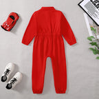 Toddler Girls Boys Racing Driver Jumpsuit, Racer Outfit