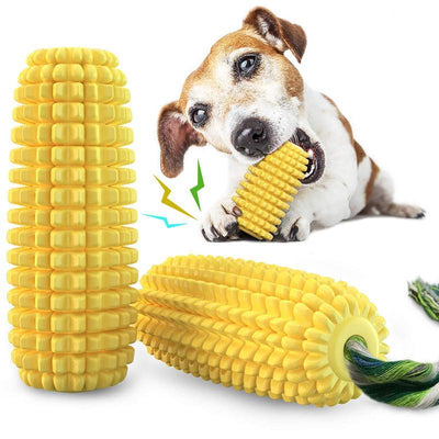 Squeaky Corn Stick Ropetoy  Chew Toy for Dogs