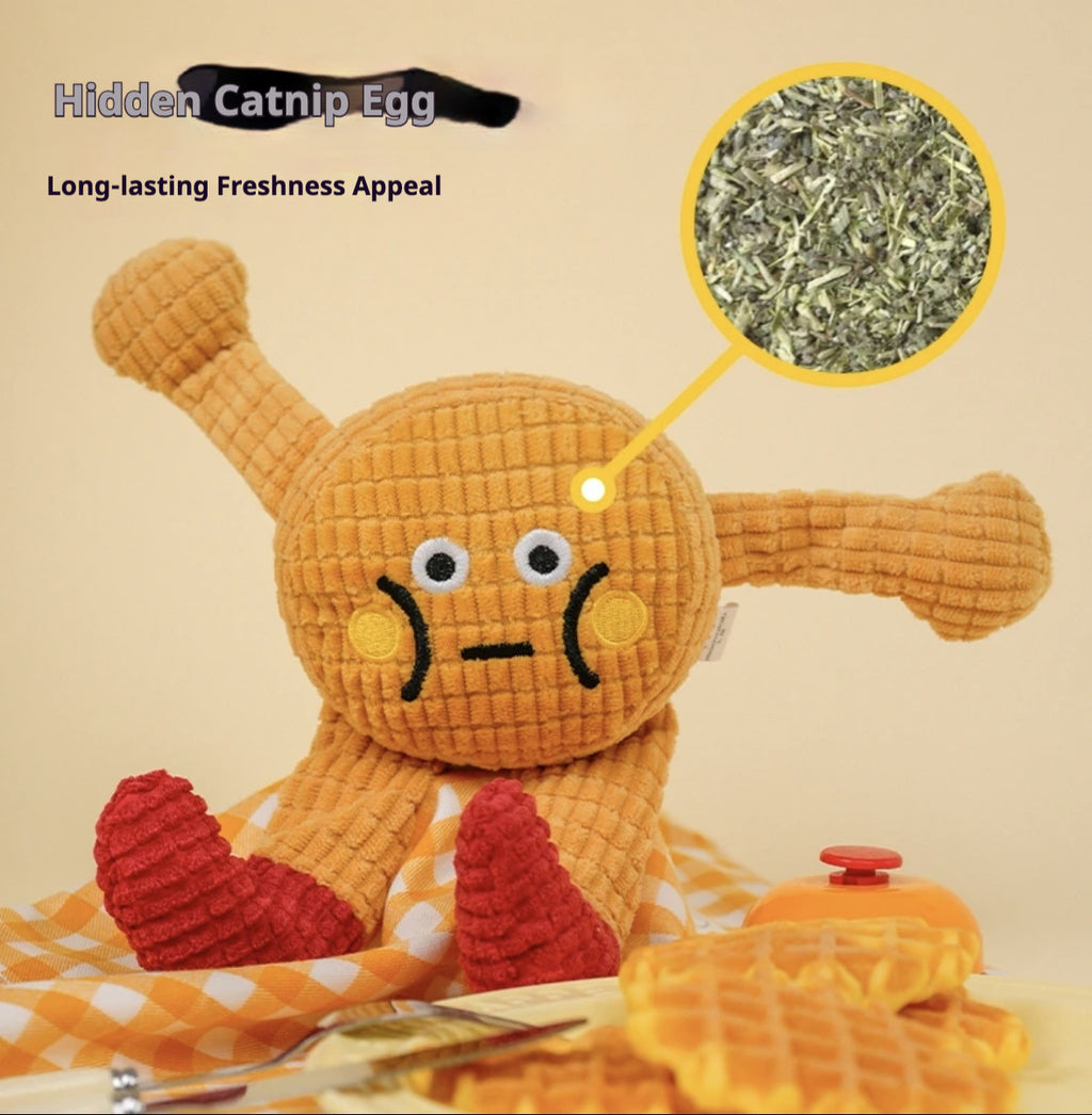 Squeaky Catnip Toys For Your Cat Or Dog, Perfect For Solo Play, Tough Enough To Chew, Great For Teeth Grinding And Keeping Teeth Clean.