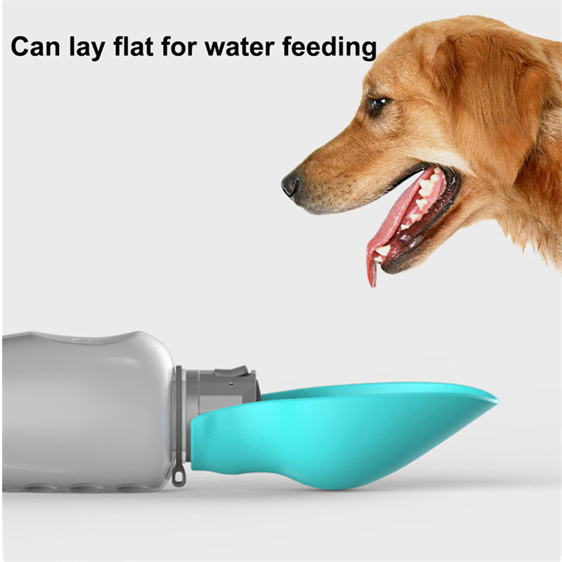 Dogs Water Bottle Portable High Capacity Leakproof Foldable Drinking Bowl 800 ml