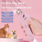 2 In 1 Pet Nail Clippers With Led Light Dog Cat