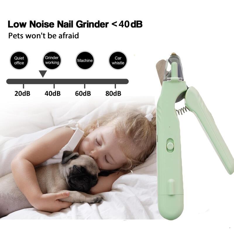 2 In 1 Pet Nail Clippers With Led Light Dog Cat