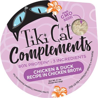 Tiki Pet Cat Complements Chicken and Duck 2.1Oz (Case Of 8)
