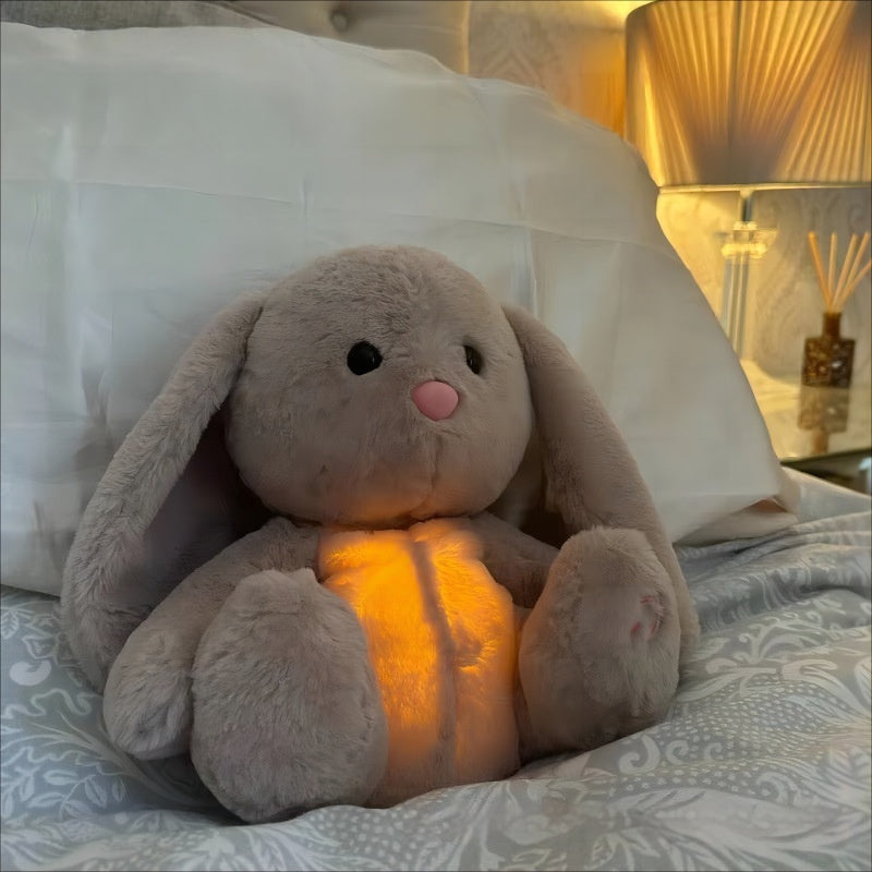 Breathing Rabbit Soothing Sensory Plush Toy With Relieve Anxiety Bunny Comforter Breathes For Newborn Conciliate
