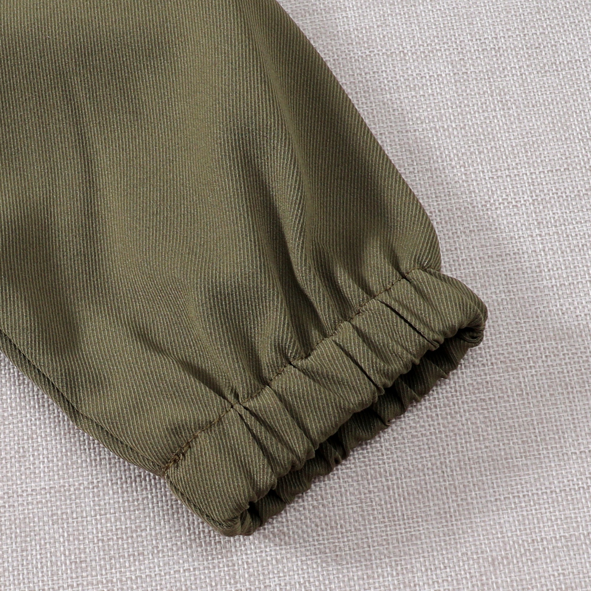 Toddler Boys Pilot Jumpsuit Army Green Long Sleeve Romper