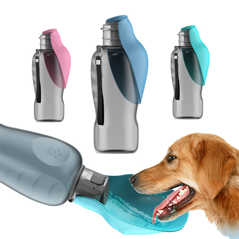 Dogs Water Bottle Portable High Capacity Leakproof Foldable Drinking Bowl 800 ml