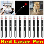 650nm Red Laser Pointer Pen Light Visible Single Beam AAA Lazer Torch 10PCS 9900 Miles Mini Small Teaching Pen Light Pet Toys