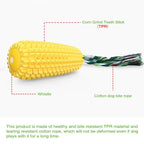 Squeaky Corn Stick Ropetoy  Chew Toy for Dogs