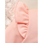 Girls Rainbow Skirt Set Letters Embroidery Long Sleeve Sweatshirt Tops & Rainbow Tutu Skirt Outfits