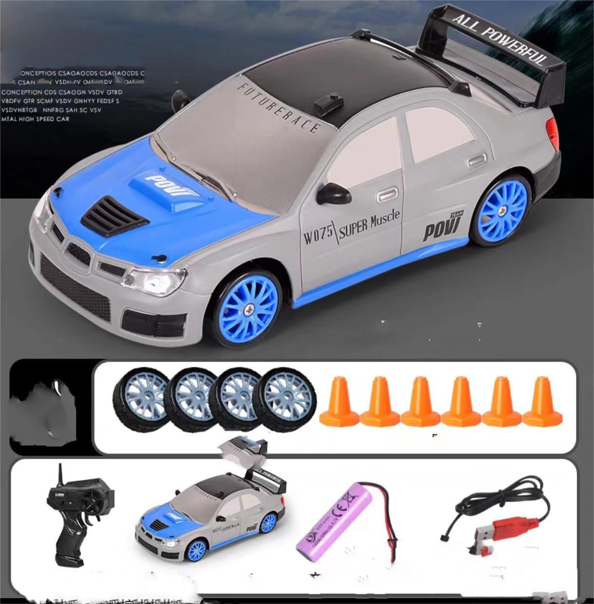 RC Drift Car Toy Remote Control GTR Model 4wd Vehicle