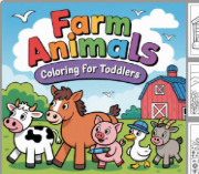 E-Coloring Book - Farm Animals Coloring Book for Kids