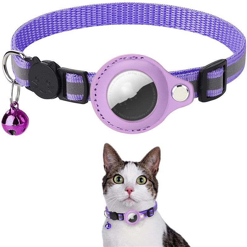 Reflective Collar - Waterproof to hold Air Tag Safety Breakaway Buckle Cat Collar