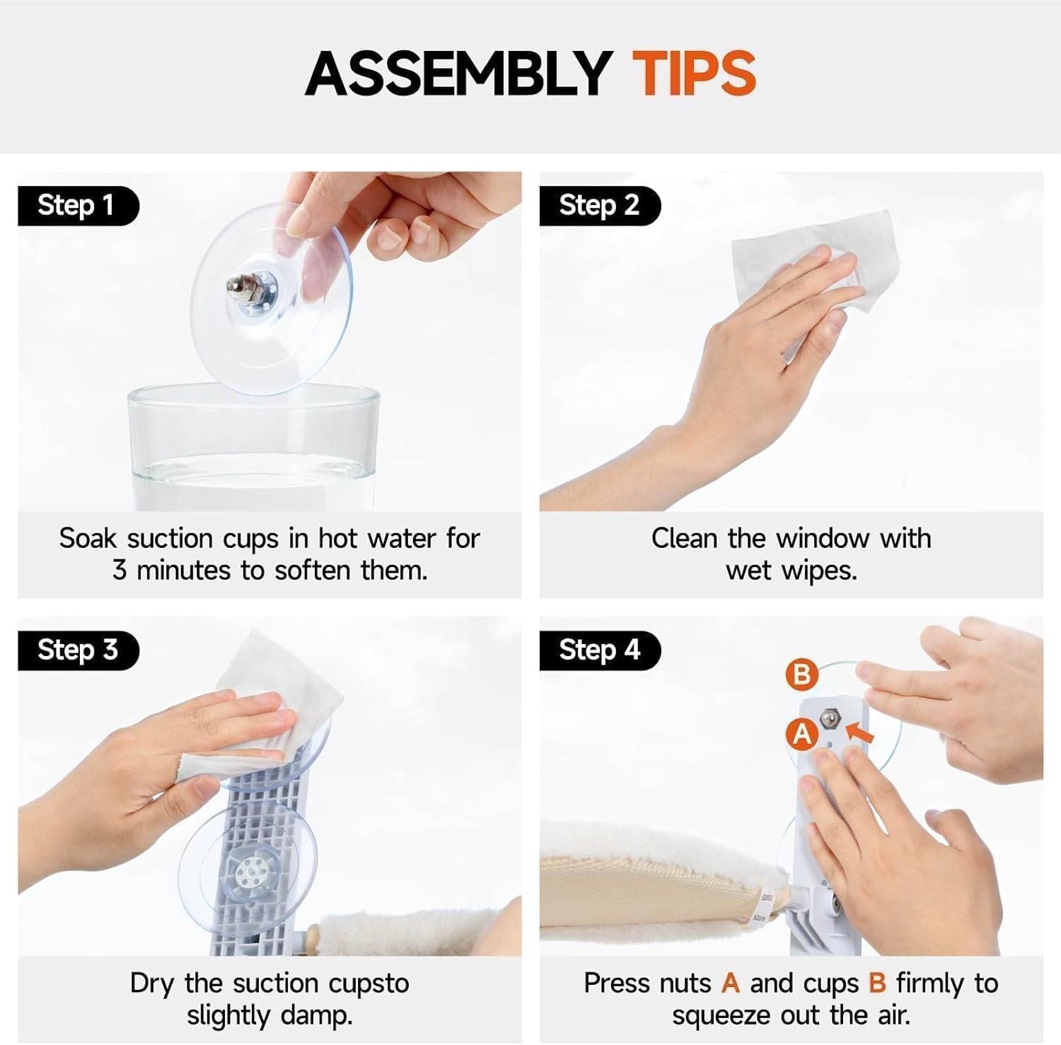 Cat Window Perch Hammock With Steel Frame