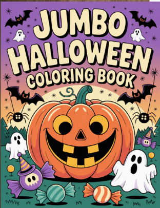 E-Coloring Book - Jumbo Halloween Coloring Book