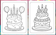 E-Coloring Book   Everyday Cute Things  Bold and Easy