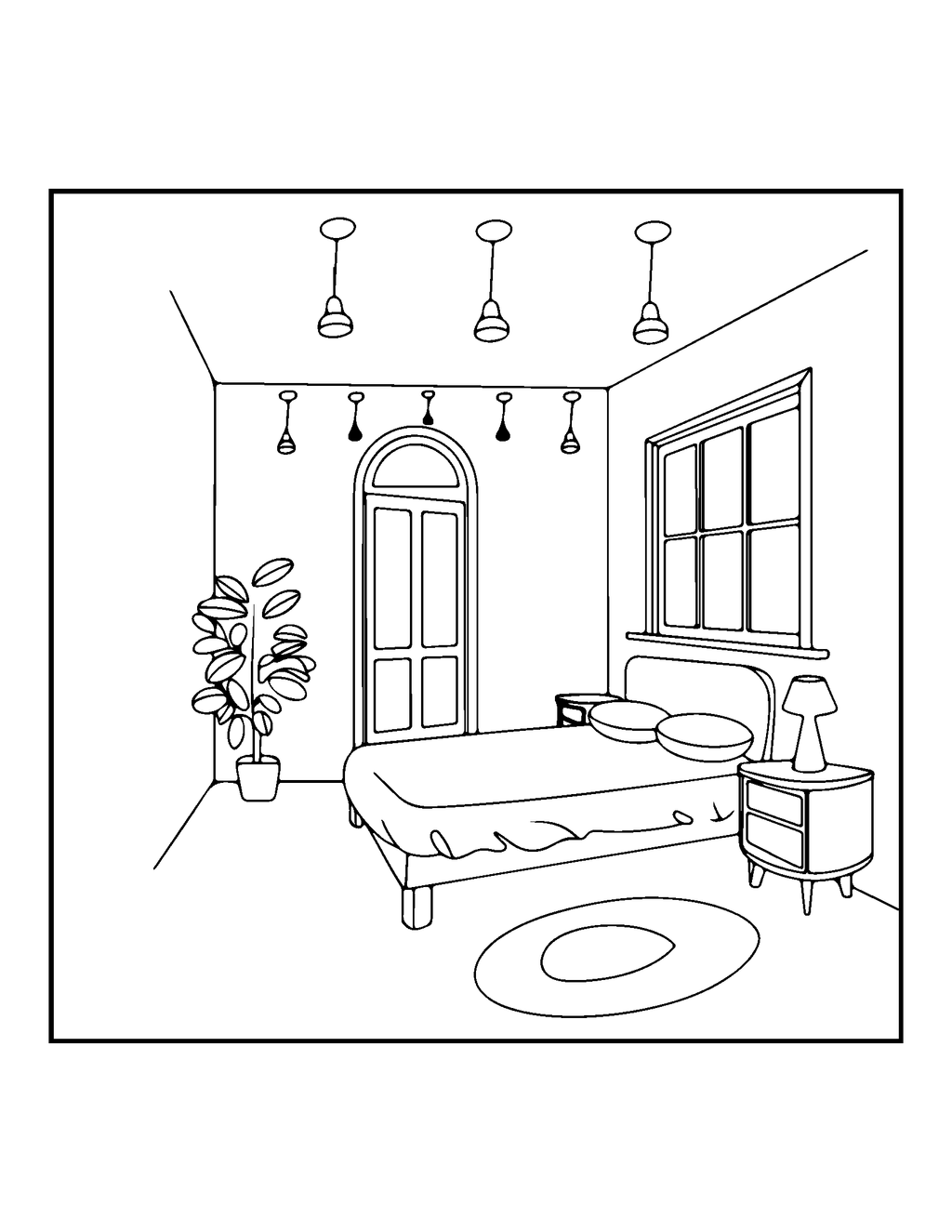 E-Coloring Book - Cozy Hygge Coloring Book