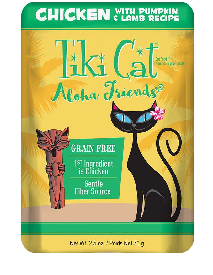 Tiki Pets Cat Aloha Chicken Pumpkin Lamb 2.5 Oz.(Case of 12)